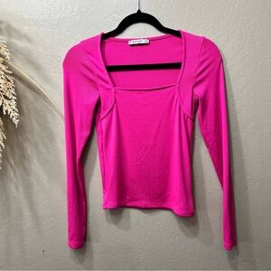Stradivarius Fuchsia Long Sleeve Top